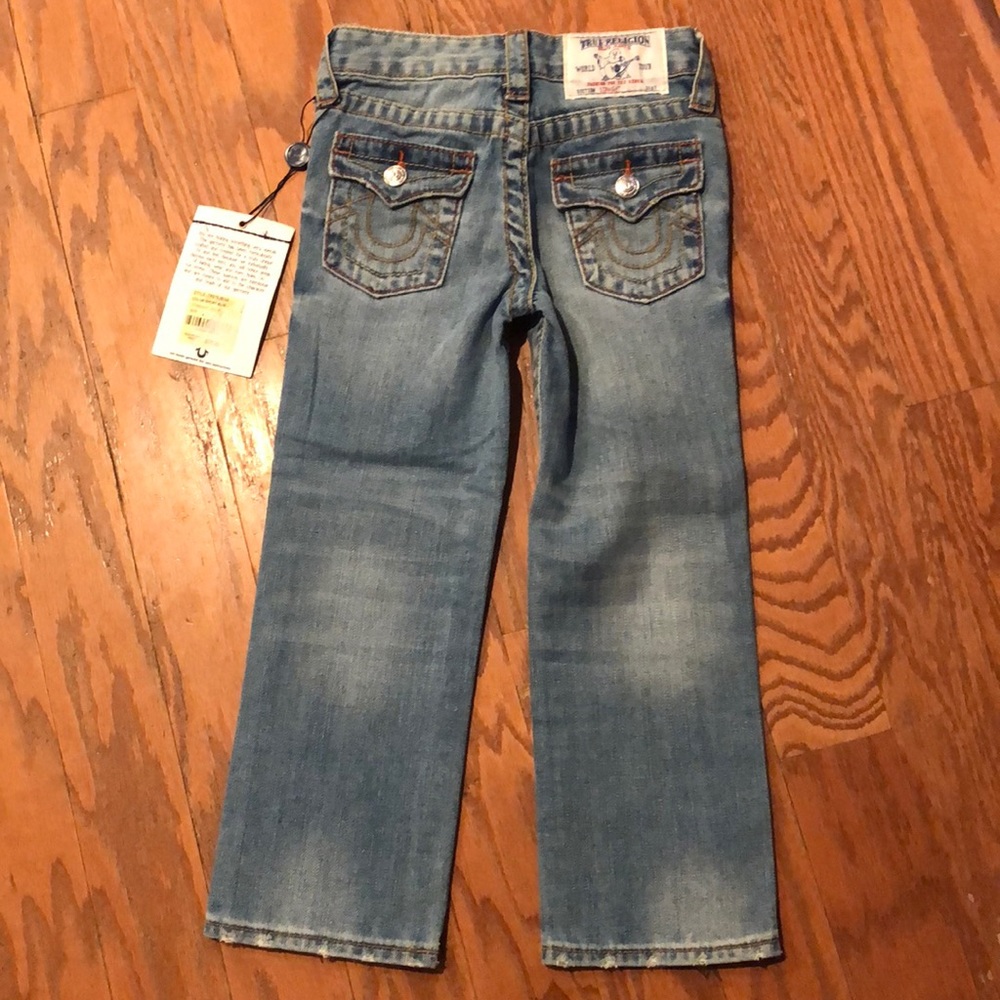 True Religion Straight Leg Boys Jeans Sz 4 - Picture 6 of 8